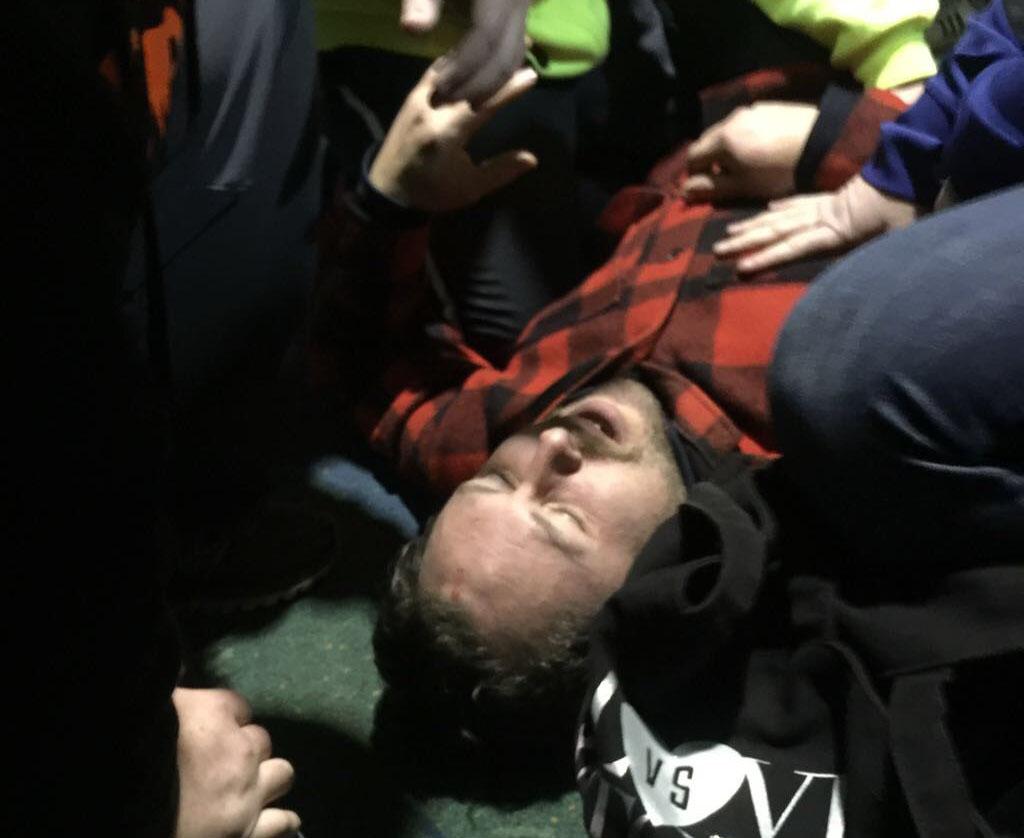 Aftermath of the confrontation inside the terminal